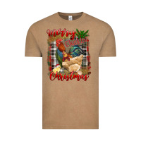 Vintage Coffee Merry Cluckin' Christmas Vintage Tee - RanaPortraitStore
