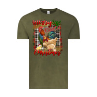 Vintage Olive Merry Cluckin' Christmas Vintage Tee - RanaPortraitStore