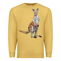 Antique Gold kangaroo Premium Sweatshirt - LillyAllenDesigns