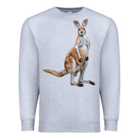 Heather Grey kangaroo Premium Sweatshirt - LillyAllenDesigns