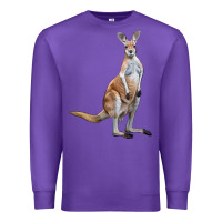 Purple kangaroo Premium Sweatshirt - LillyAllenDesigns