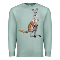 Seafoam kangaroo Premium Sweatshirt - LillyAllenDesigns