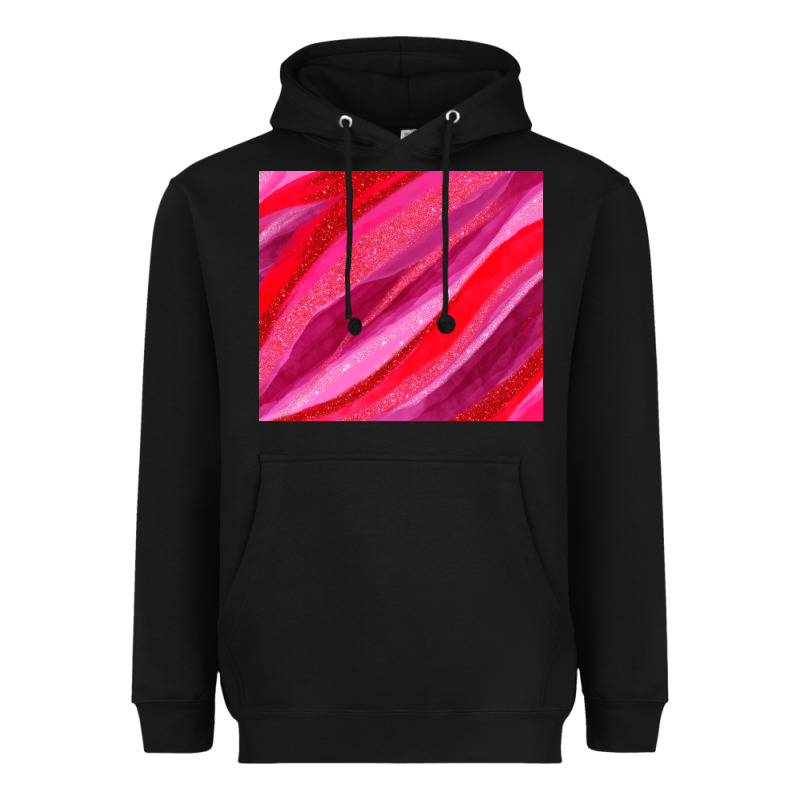 Valentines Day Glitter And Watercolor Heavyweight Hoodie by AdoDesignShop | Teevron