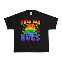 Black free dad hugs Urban Heavy Tee - Zillion Design Studio