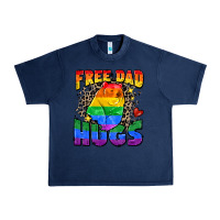 Navy free dad hugs Urban Heavy Tee - Zillion Design Studio