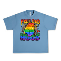 Pebble Blue free dad hugs Urban Heavy Tee - Zillion Design Studio