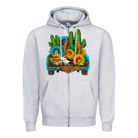 Heather Grey western truck Horseshoe Zipper Hoodie - HRA Design Shop