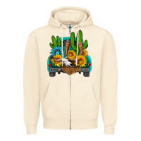 Sandshell western truck Horseshoe Zipper Hoodie - HRA Design Shop