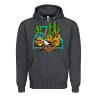 Smoke western truck Horseshoe Zipper Hoodie - HRA Design Shop