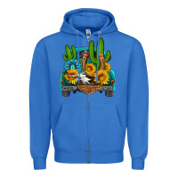 True Royal western truck Horseshoe Zipper Hoodie - HRA Design Shop