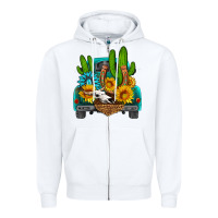 White western truck Horseshoe Zipper Hoodie - HRA Design Shop