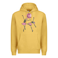 Antique Gold skeleton ballerina Premium Hoodie - MaliasSmallBusiness