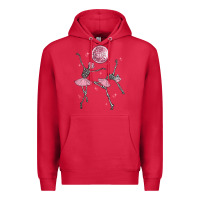 Cardinal skeleton ballerina Premium Hoodie - MaliasSmallBusiness