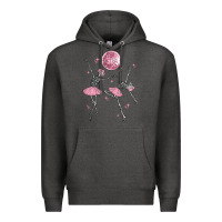 Charcoal Heather skeleton ballerina Premium Hoodie - MaliasSmallBusiness