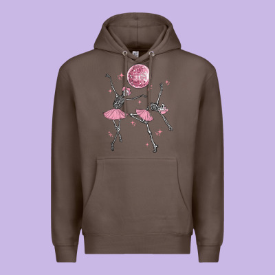 Skeleton Ballerina Premium Hoodie Designed By Maliassmallbusiness