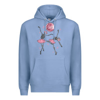 Colony Blue skeleton ballerina Premium Hoodie - MaliasSmallBusiness