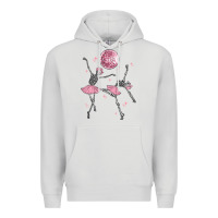 Dove Grey skeleton ballerina Premium Hoodie - MaliasSmallBusiness