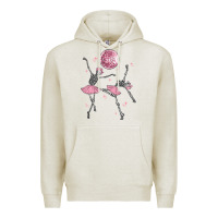 Oatmeal Heather skeleton ballerina Premium Hoodie - MaliasSmallBusiness