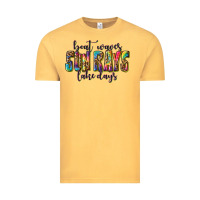 Vintage Mustard boat waves sun rays lake days Vintage Tee - texasbilliewilder