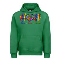 Emerald Peace Love Equality Urban Hoodie - BundleAndBundleShop