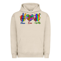 Pigment French Oak Peace Love Equality Urban Hoodie - BundleAndBundleShop