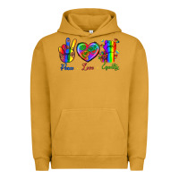 Pigment Peanut Butter Peace Love Equality Urban Hoodie - BundleAndBundleShop