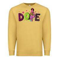 Antique Gold dope with afro black woman Premium Sweatshirt - NancyCooperArtShop