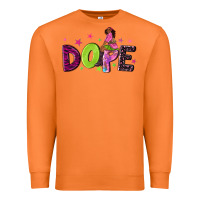 Carrot dope with afro black woman Premium Sweatshirt - NancyCooperArtShop