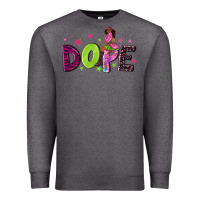 Charcoal Heather dope with afro black woman Premium Sweatshirt - NancyCooperArtShop