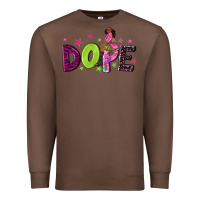 Chestnut dope with afro black woman Premium Sweatshirt - NancyCooperArtShop