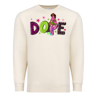 Sandshell dope with afro black woman Premium Sweatshirt - NancyCooperArtShop