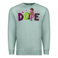 Seafoam dope with afro black woman Premium Sweatshirt - NancyCooperArtShop