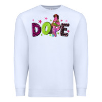 White dope with afro black woman Premium Sweatshirt - NancyCooperArtShop