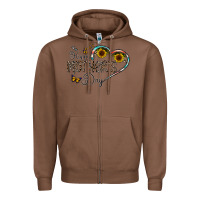 Chestnut happy mother's day Zipper Hoodie - CowhideDigitalArt