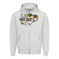 Dove Grey happy mother's day Zipper Hoodie - CowhideDigitalArt