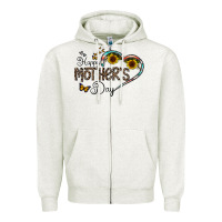 Oatmeal Heather happy mother's day Zipper Hoodie - CowhideDigitalArt