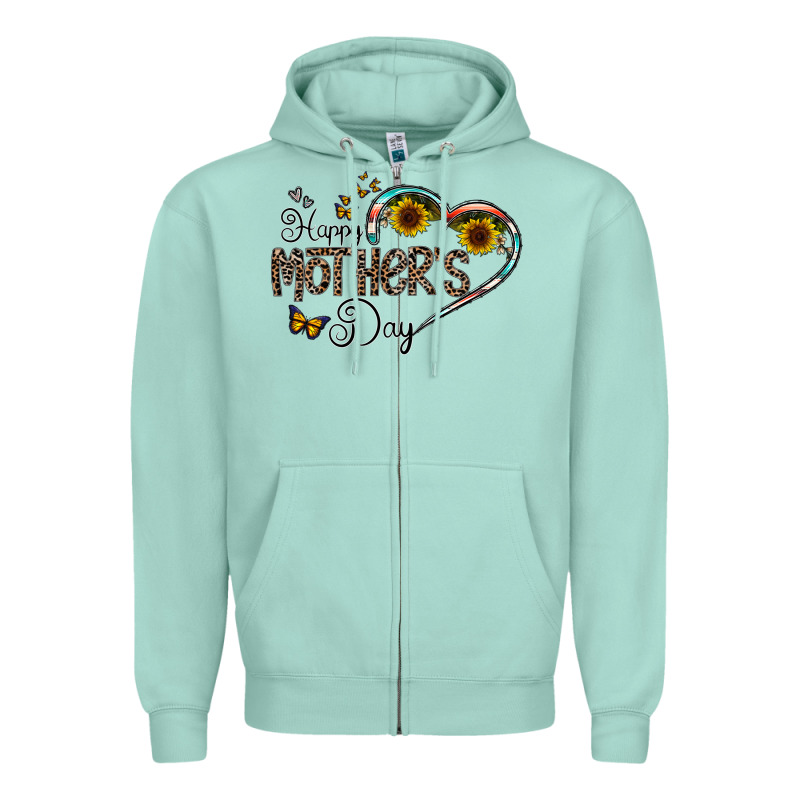 Happy Mother's Day Zipper Hoodie by CowhideDigitalArt | Teevron