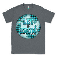 Charcoal Heather let it snow Classic Tee - FaDigitalArtStudio