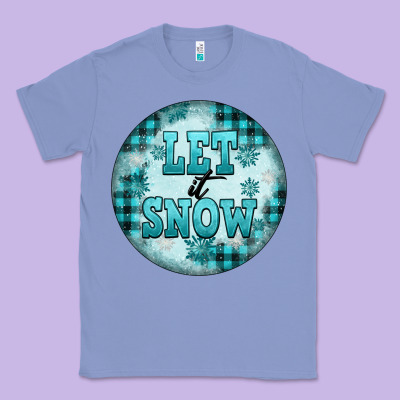 Let It Snow Classic Tee Designed By Fadigitalartstudio