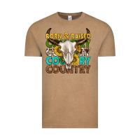 Vintage Coffee born and raised country western Vintage Tee - texasbilliewilder