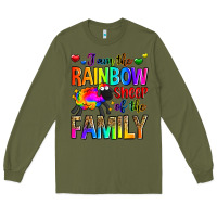 Army Green i am the rainbow sheep of the family Long Sleeve Tee - Zillion Design Studio