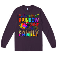 Plum i am the rainbow sheep of the family Long Sleeve Tee - Zillion Design Studio
