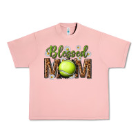 Salmon blessed mom with tennis and daisy Urban Heavy Tee - texasbilliewilder