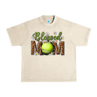 Blessed Mom With Tennis And Daisy Urban Heavy Tee | Teevron