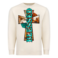 Sandshell blessed cross Premium Sweatshirt - BarkalooDesign