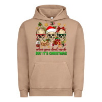Pigment Burro When Your Dead Inside But It's Christmas Urban Hoodie - BundleAndBundleShop