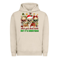 Pigment French Oak When Your Dead Inside But It's Christmas Urban Hoodie - BundleAndBundleShop