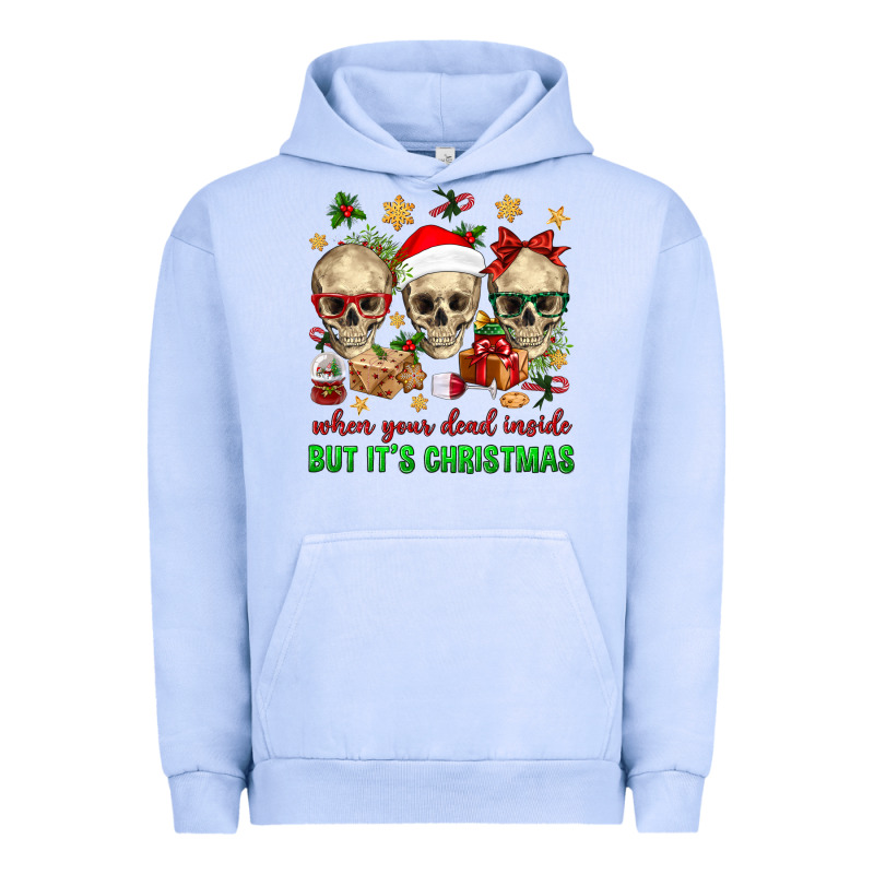 When Your Dead Inside But It's Christmas Urban Hoodie by BundleAndBundleShop | Teevron