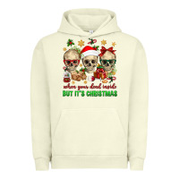 Pigment Pistachio When Your Dead Inside But It's Christmas Urban Hoodie - BundleAndBundleShop