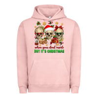 Pigment Salmon When Your Dead Inside But It's Christmas Urban Hoodie - BundleAndBundleShop